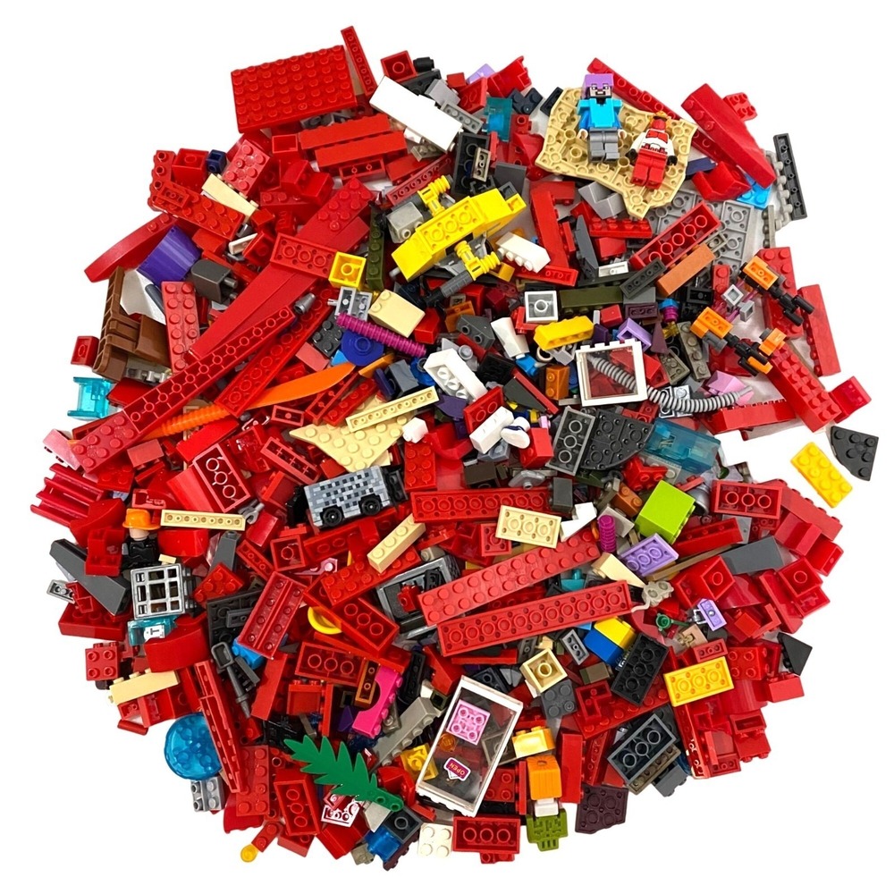Modular Plastic Building Blocks Bulk Lot 2 lbs Creative Play Toys Crafting DIY